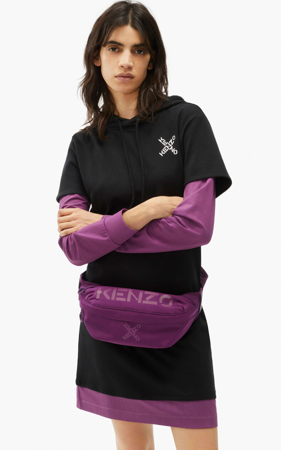 Riñonera Kenzo Sport Mujer Moradas FAJ742936